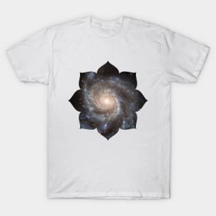 Lotus Flower Galaxy Yoga Meditation Zen T-Shirt